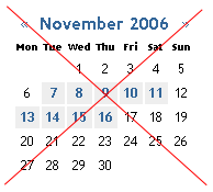 get rid of calendar