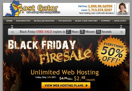 hostgator black friday