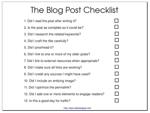 How to Write a Blog Post For Beginners + Free 12-Step Blog Checklist