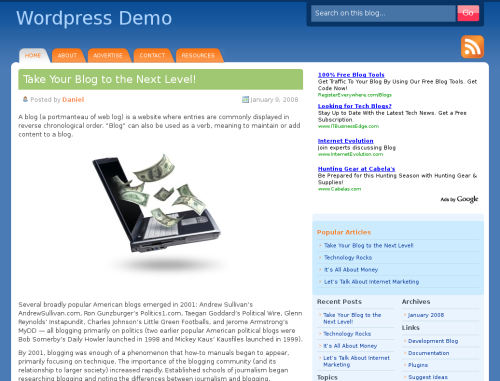 Wordpress demo