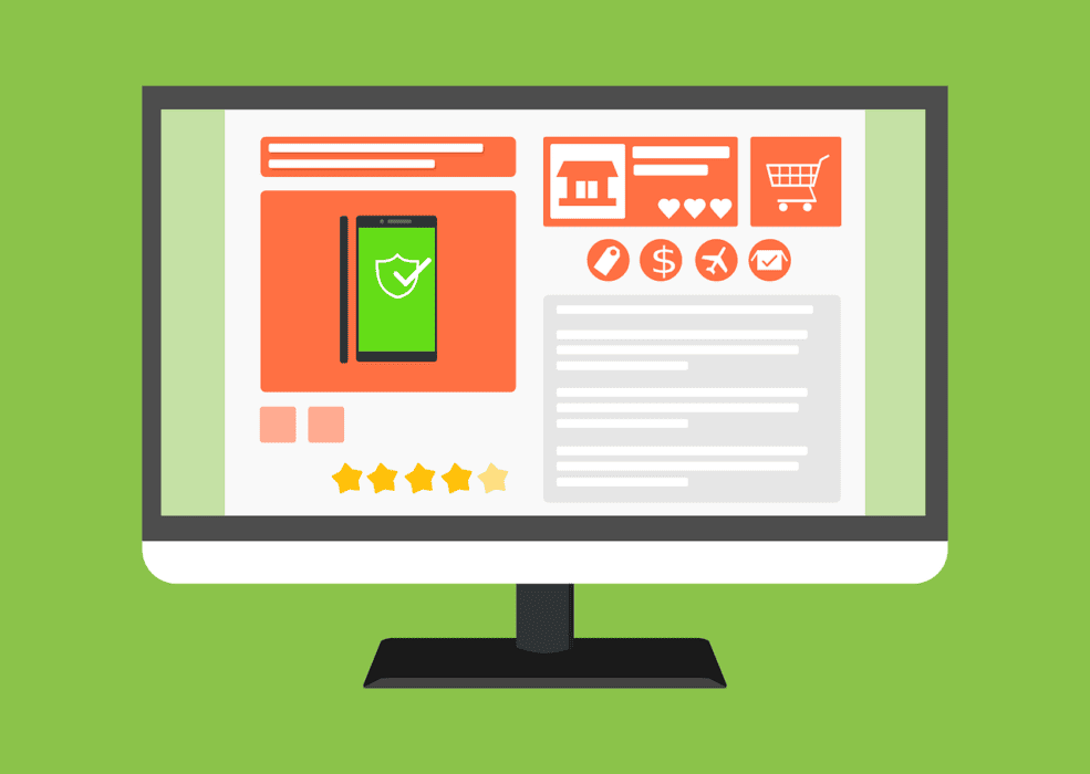 Free E-Commerce Online Shop Web Vector