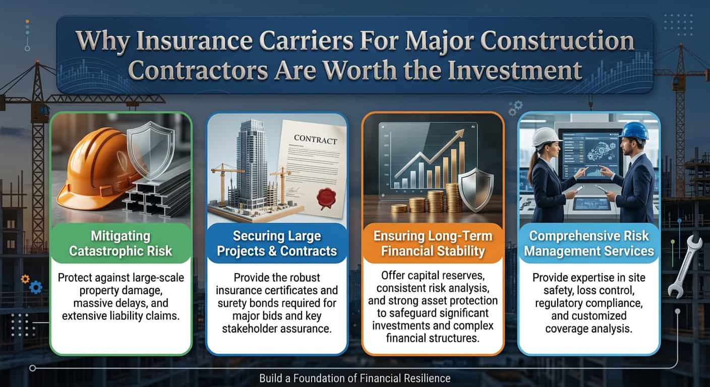 Top Insurance Carriers for Major Construction Contractors in 2026