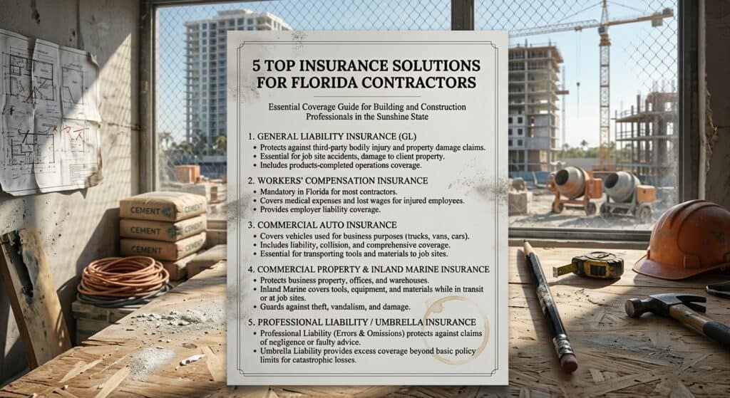 5 Top Insurance Solutions For Florida Contractors Photo